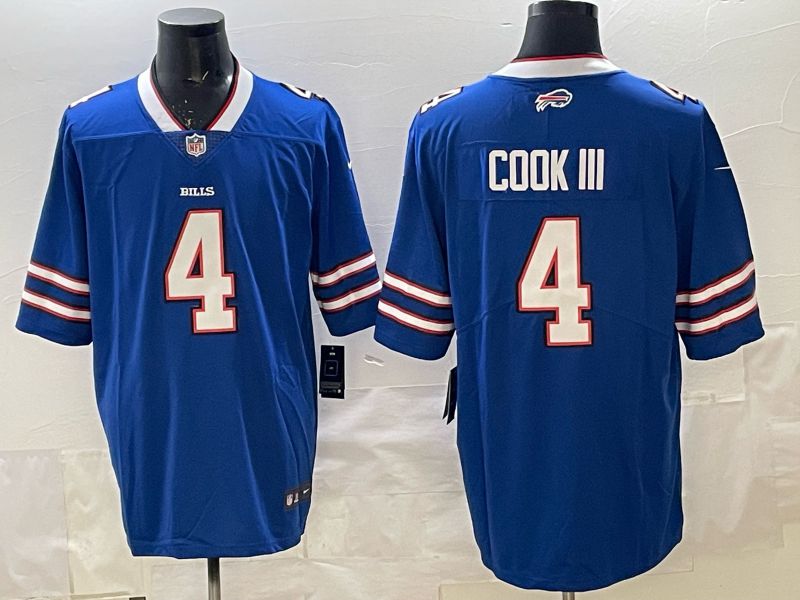 Men 2025 Buffalo Bills #4 Cook iii white 2th generation Nike Limited NFL Jersey style 071->los angeles rams->NFL Jersey